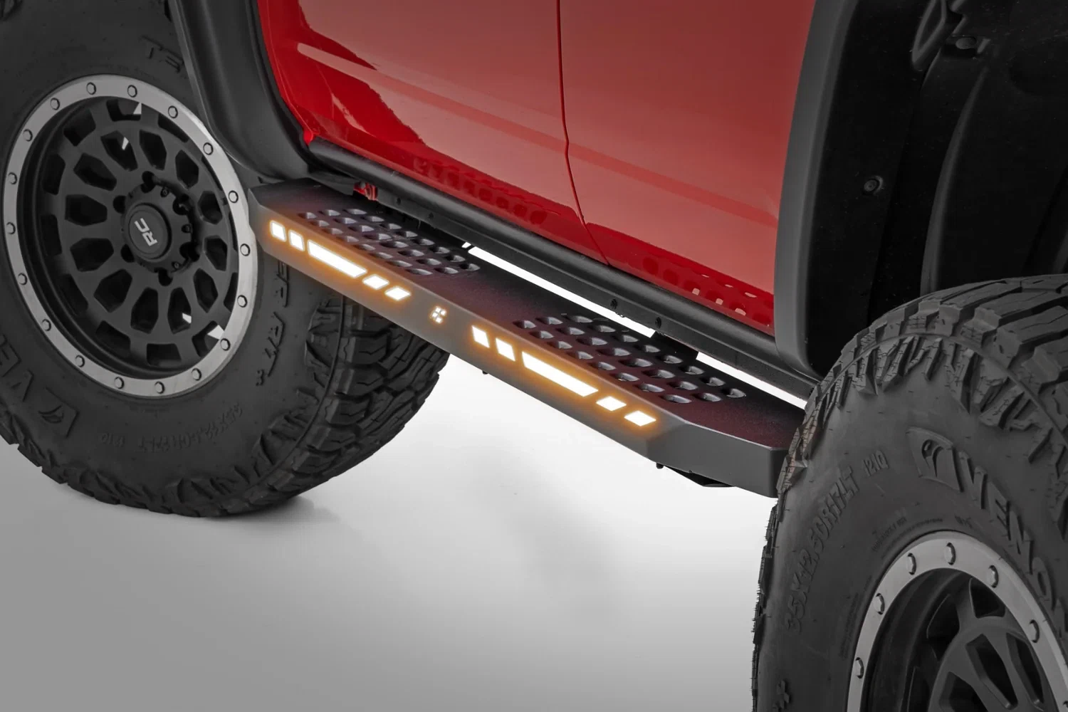 AC2 Running Boards - Amber_White - 4-Door - Ford Bronco (2021-2025)